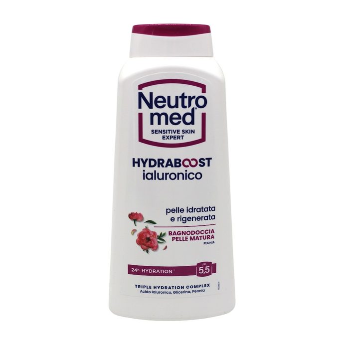Гель для душу омолоджуючий Neutromed Hydraboost "Півонія" pH 5,5 600 мл